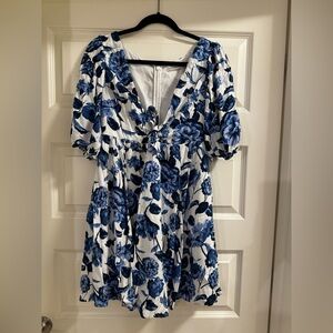 Abercrombie and Fitch blue floral dress size M
